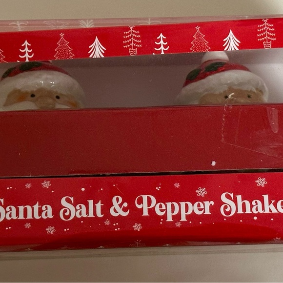 Tinsel and Elves Santa Salt and Pepper Shaker Set - Like New, Never Used - Picture 9 of 11